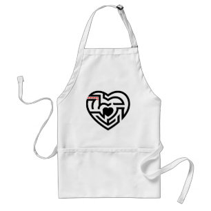 Avental amor labirinto