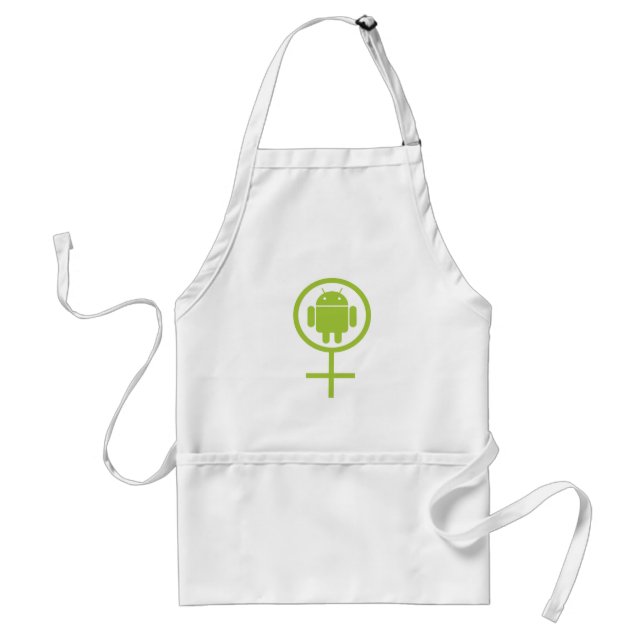 Avental Androide feminino (Sinal / Símbolo) (Frente)