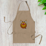 Avental Angry Honey Bee Apron<br><div class="desc">Esta design de abelha de mel é muito legal, já que é de uma abelha de mel zangada. A abelha de mel tem uma verdadeira escova no rosto e parece feroz com as preferencialmentes. Esta design de abelha zangada parece excelente neste avental. Perfeito para si mesmo ou como presente</div>