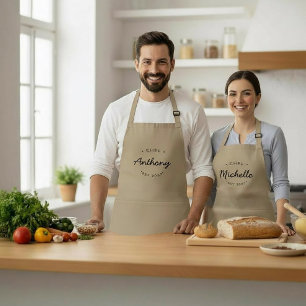 Avental Ano de Fundação Personalizado Nome Chef Personaliz