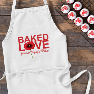 Avental Apaixonado Enfrentado na Sua Cozinha, Poppy Apron