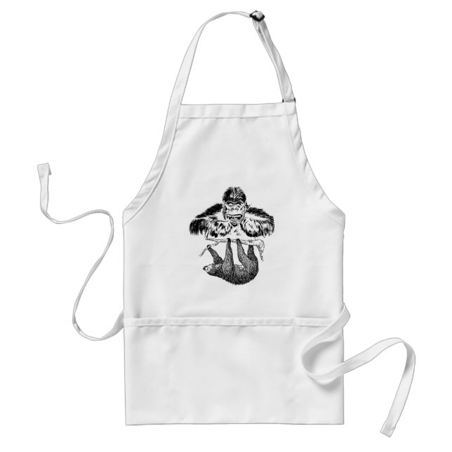 Avental Apenas Aguente (Sloth, Gorilla) (Frente)