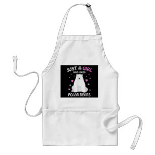 Avental Apenas Uma Menina Que Ama Ursos Polares Garotas Ur
