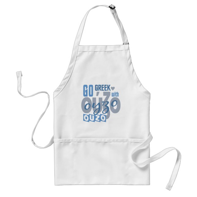 Avental Aplon Ouzo - escolha estilo e cor (Frente)