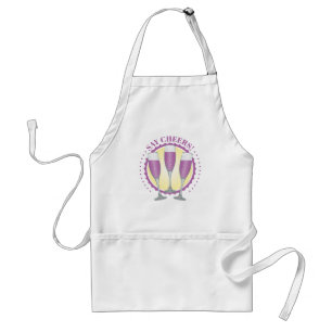 Avental Apron Adulto De Champanhe Roxo Mimosa