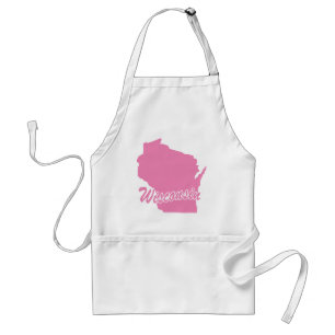 Avental Apron Adulto de Wisconsin, Pink State
