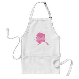 Avental Apron Adulto do Alaska, Estado Rosa