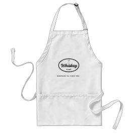 Avental Apron branco do logotipo retro