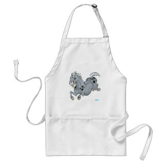 Avental Apron Cavalo de Cartoon Louco