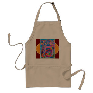 Avental "Apron Colorido Inspirado na Arte Moderna: Um Toqu