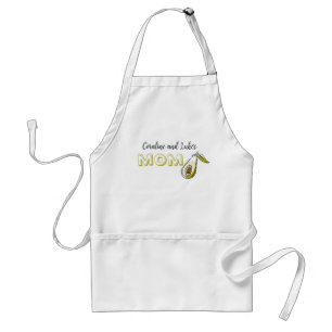 Avental Apron com abacate e a inscrição "mãe".