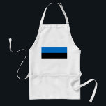Avental Apron com bandeira da Estônia<br><div class="desc">Adicione um traço patriótico à sua cozinha com este avental na moda com a bandeira da Estônia! Criado com praticidade e orgulho nacional em mente, este avental ostenta uma design vibrante e ousada que apresenta as icônicas riscas azuis, pretas e brancas da bandeira estônia. Seja você cozinhar, assando ou grelhando,...</div>