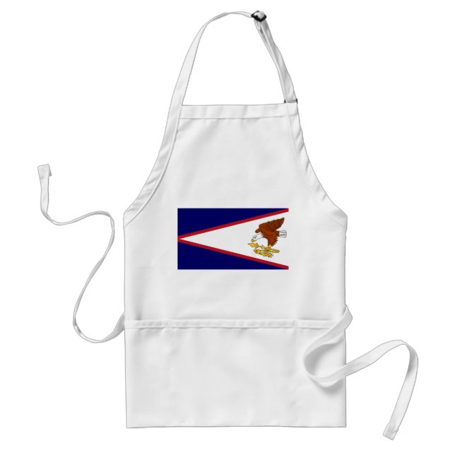 Avental Apron com Flag of American Samoa, EUA (Frente)