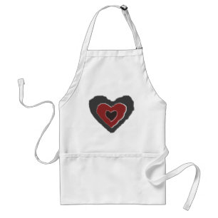 Avental Apron Coração do Amor Derretido Gótico