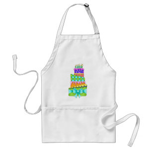 Avental Apron de Bolo de Aniversário - (Apenas Bolo)