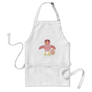 Avental Apron de Cozinhar de Pintinho de Birthday Rosa Per
