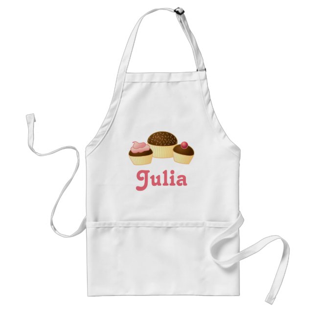 Avental Apron de Cupcake Personalizado (Frente)