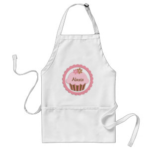 Avental Apron de Cupcake Rosa Personalizável