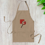 Avental Apron de Peças quebra-cabeça<br><div class="desc">Fazer quebra-cabeça é muito divertido. Mas podem ser complicados. Este design é algumas peças de quebra-cabeça e há uma lente de aumento acima de algumas delas que você procura para pedí-las juntas. Este design de quebra-cabeça parece excelente neste avental. Perfeito para si mesmo ou como presente</div>