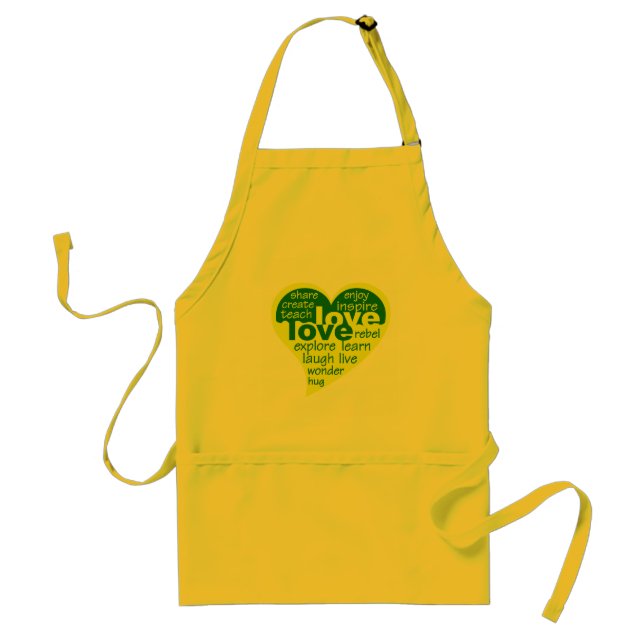 Avental Apron do Coração do Amor (Frente)