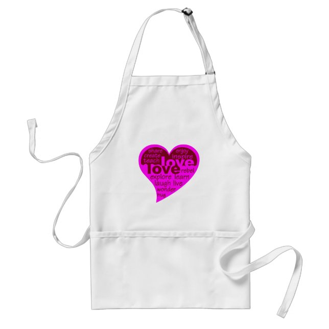 Avental Apron do Coração do Amor (Frente)