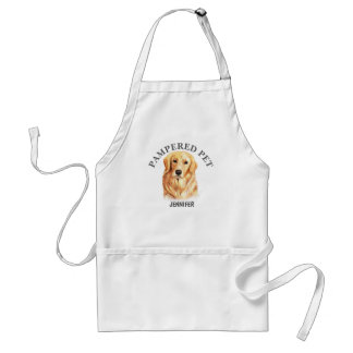 Avental Apron do Groomer de Pet para Retriever de Ouros Pe