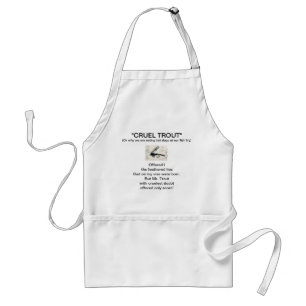 Avental Apron "Dourada Truta Cruel de Lebre Rija"
