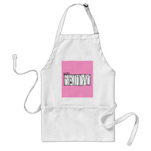 Avental Apron Feliz Apron Rosa