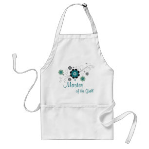 Avental Apron Floral Negro