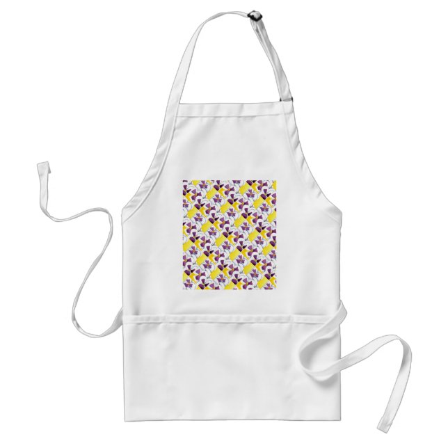 Avental Apron Floral "Pansy #4" (Frente)