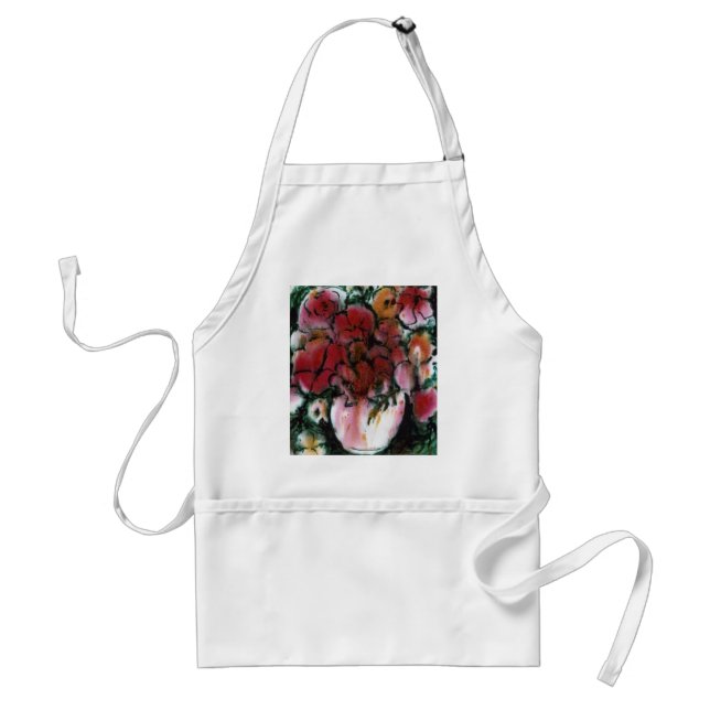 Avental Apron Floral "Pink Vase" (Frente)