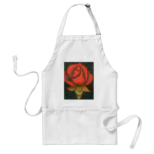 Avental Apron Floral "Rosa Bud" (Frente)