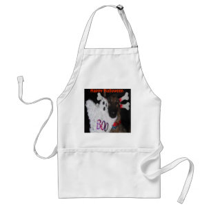 Avental Apron German shepherd Halloween Boo