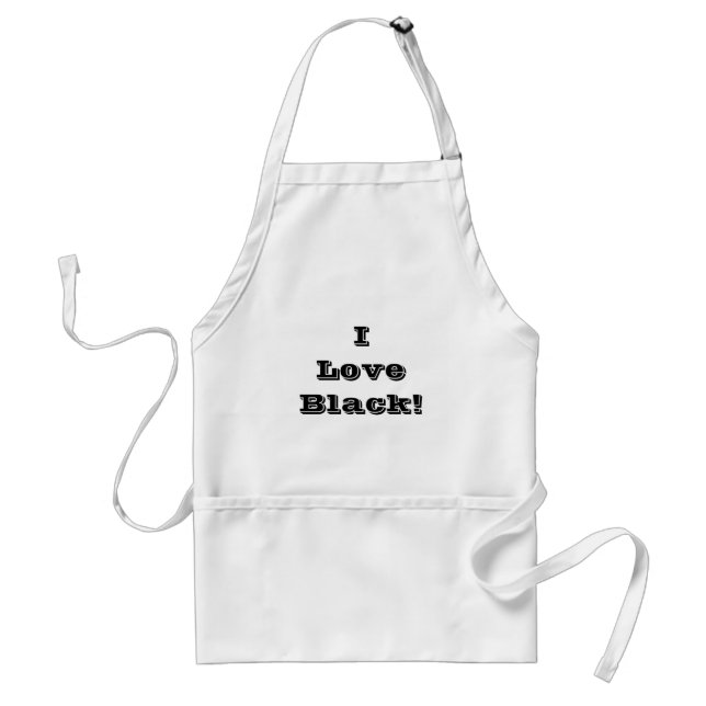 Avental Apron I Love Black (Frente)