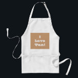 Avental Apron I Love Tan<br><div class="desc">Apron I Love Tan</div>