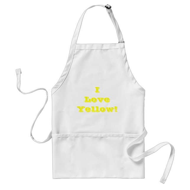 Avental Apron I Love Yellow (Frente)