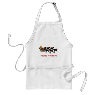 Avental Apron Natal Greyhounds Sleigh Holiday