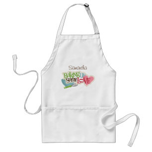 Avental Apron Padrão do Amor Baking