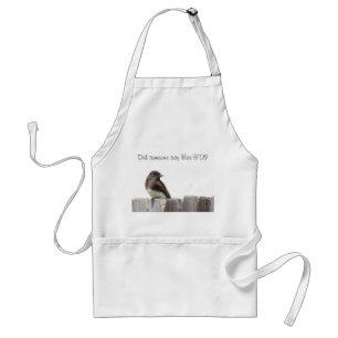 Avental Apron - Pássaro na cerca