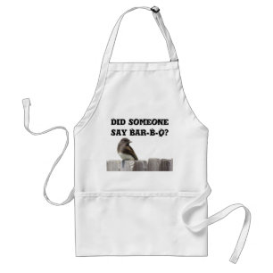 Avental Apron - Pássaro na cerca v.2