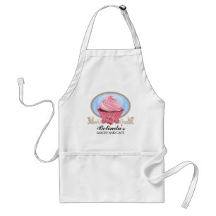 Avental Apron Personalizado da Bakeria de Cupcakes Elegant