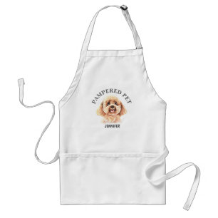 Avental Apron Personalizado de Poodle Pet Groomer