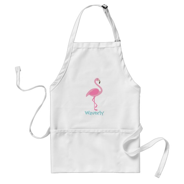 Avental Apron Personalizado Flamingo Rosa (Frente)