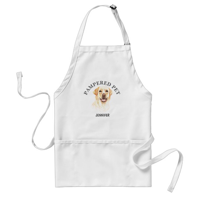 Avental Apron personalizado Labrador Retriever Pet Groomer (Frente)
