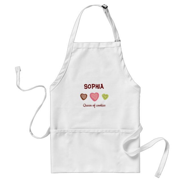 Avental Apron personalizado para cozinheiros de pastelaria (Frente)