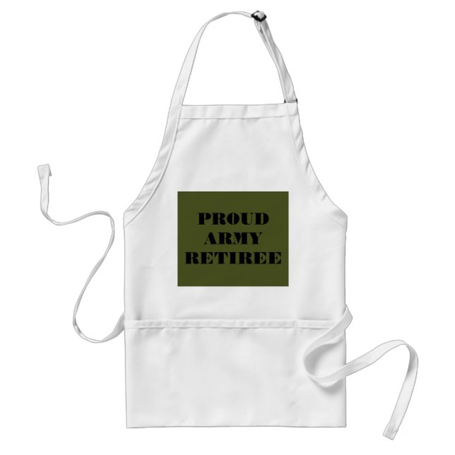 Avental Apron Proud Army Retiree (Frente)