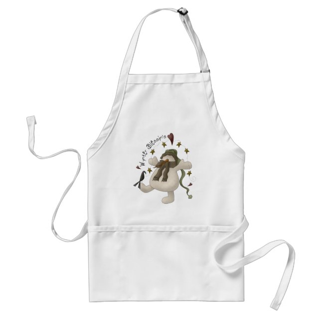 Avental Apron Snowman de Wynter Blessin (Frente)