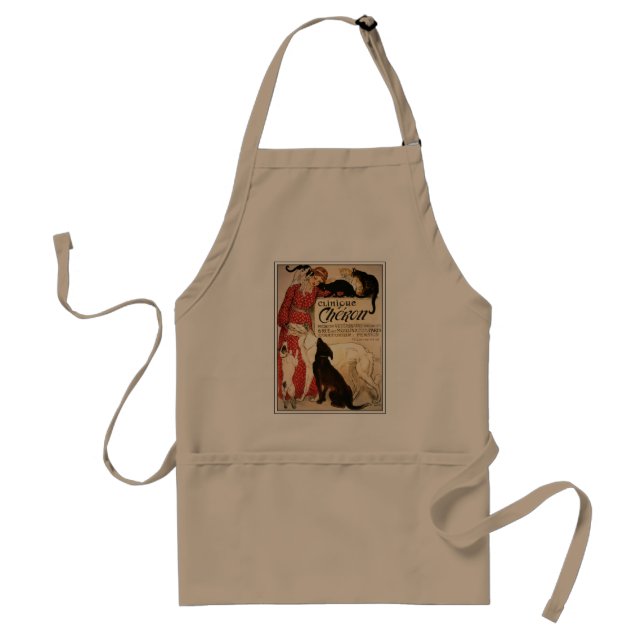 Avental Apron: Vintage Steinlen "Clinique Cheron" (Frente)