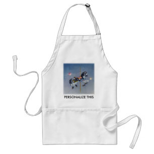 Avental Aprons - Cinza Mare Carousel Horse