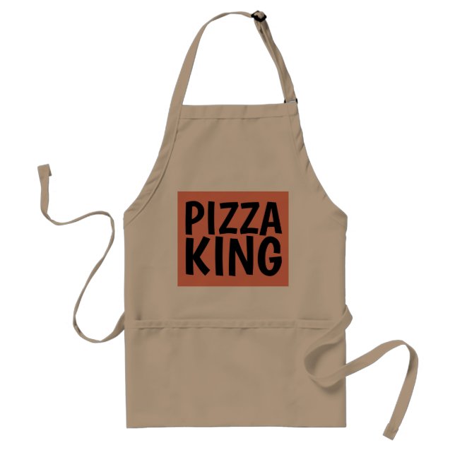 Avental Aprons de cozinha de homens do PIZZA KING (Frente)